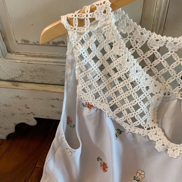 Tassels and Lace Boho Lace Layering  Dress Medium - Picture 2 of 9